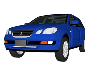 现代汽车su模型