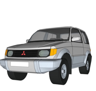 现代汽车su模型