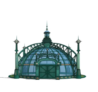 工业风金属阳光房su模型