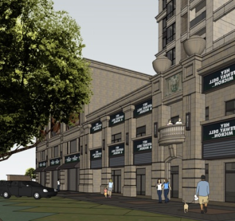 欧式沿街商业建筑su模型