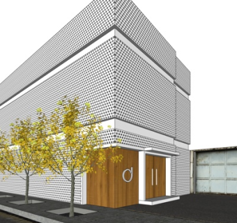 现代民房su模型