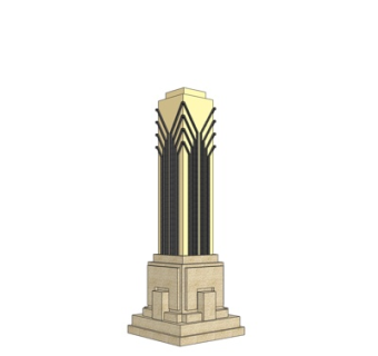 欧式路灯su模型