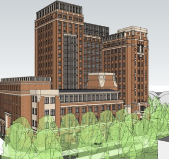 欧式高层办公楼su模型