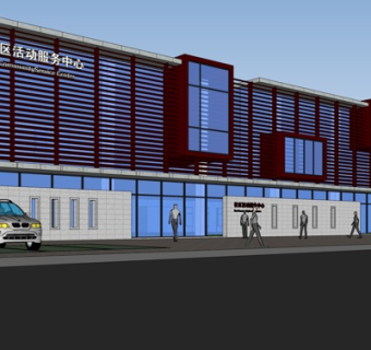 现代活动中心su模型