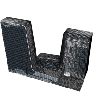 现代高层办公楼su模型
