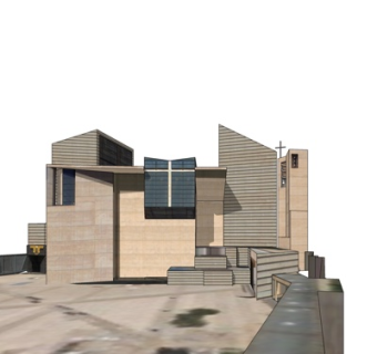 现代杂物堆放屋su模型