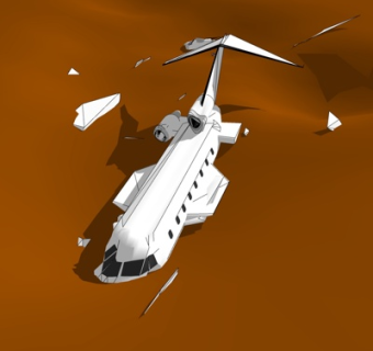 现代坠机su模型