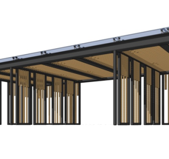 现代长亭su模型