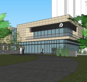 现代办公楼su模型