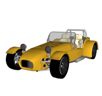 现代越野车su模型