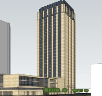 现代高层办公楼su模型