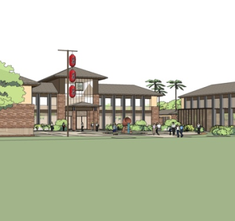 中式公园景观su模型