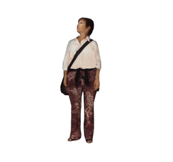 现代女士站姿su模型