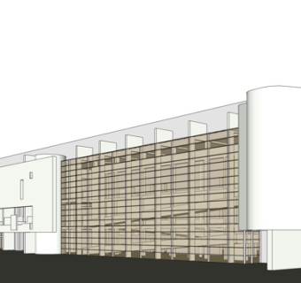现代办公楼外观su模型