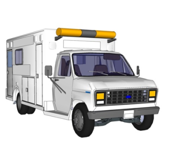 现代小汽车su模型