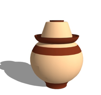 现代陶瓷罐su模型