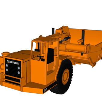 现代挖掘机su模型