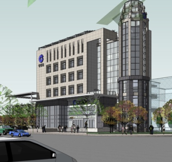 现代高层办公楼su模型