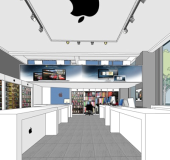 现代电脑专卖店su模型