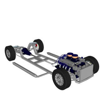 现代汽车组件su模型