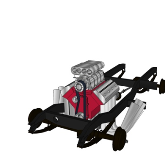 现代汽车组件su模型