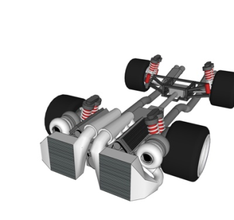 现代汽车组件su模型