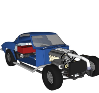 现代汽车组件su模型