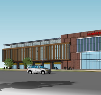 现代沿街商业建筑su模型