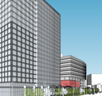 现代办公楼su模型