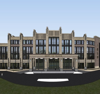 新古典酒店su模型