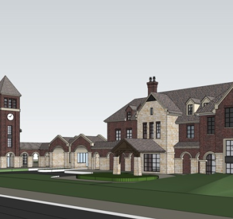 欧式酒店su模型