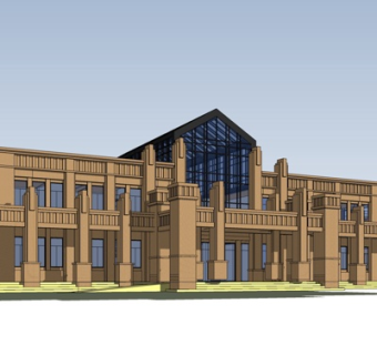 新古典酒店su模型