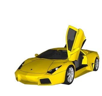 现代跑车su模型