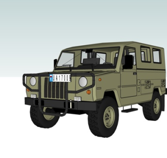 现代汽车su模型