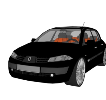 现代汽车su模型