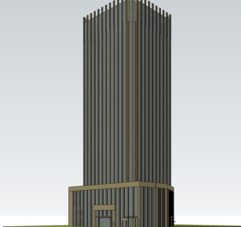 现代高层办公楼su模型