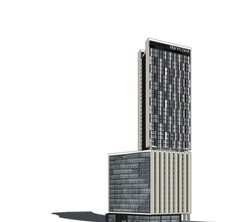 现代高层办公楼su模型