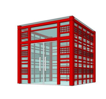 现代凉亭su模型