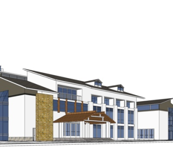 新中式酒店su模型