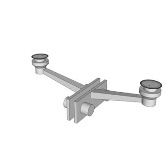 现代金属驳接爪su模型