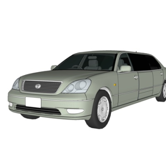 现代小汽车su模型