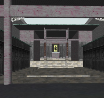 中式古建寺庙su模型