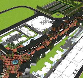 欧式别墅规划su模型