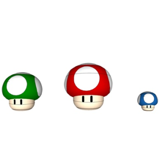 现代蘑菇雕塑景观小品su模型