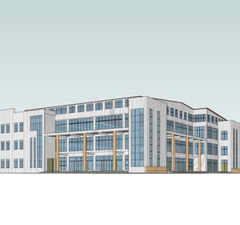 现代办公楼su模型