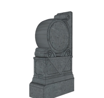 中式石鼓su模型