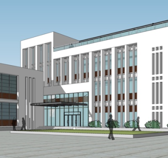 现代酒店su模型