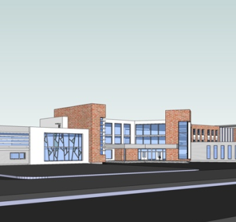 现代办公楼su模型