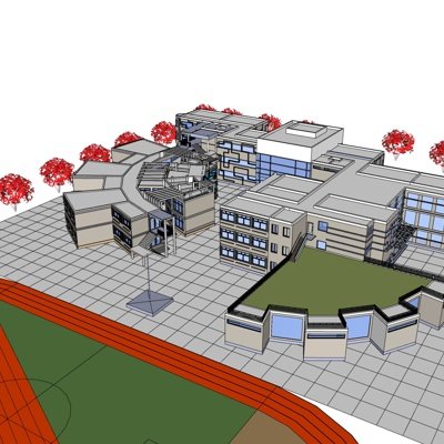 新中式沿街商业建筑su模型