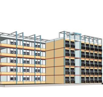 现代办公楼su模型